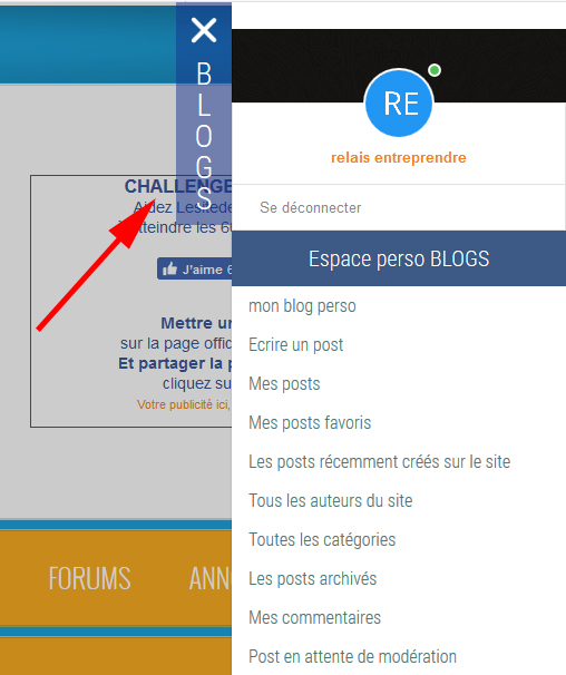 blog espace perso