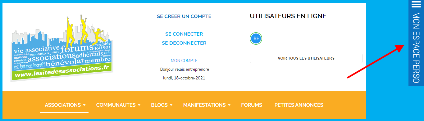 espace perso lesitedesassociations.fr